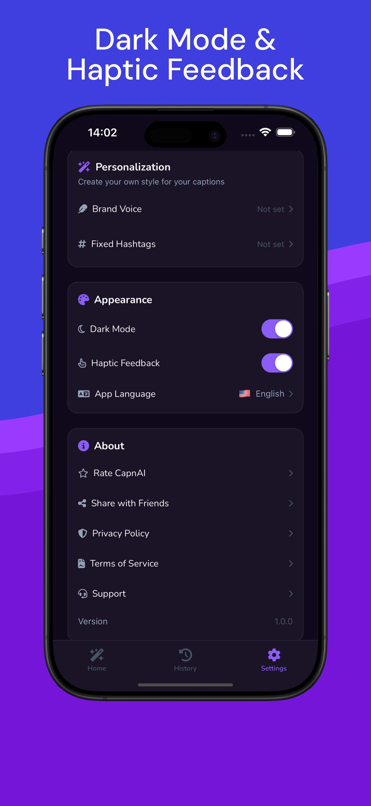 CapnAI language selector supporting 19 languages